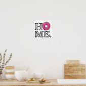 Juicy Delicious Pink Doughnut House Warmer Poster (Keuken)