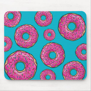 Juicy Delicious Pink Sprinsed Donut Muismat