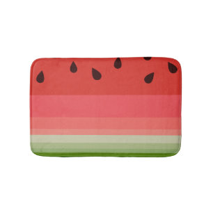 Juicy Delicious Ripe Watermelon met zaadontwerp Badmat