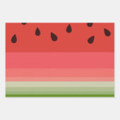 Juicy Delicious Ripe Watermelon met zaadontwerp Inpakpapier Vel (Voorkant 3)