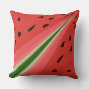 Juicy Delicious Ripe Watermelon met zaadontwerp Kussen