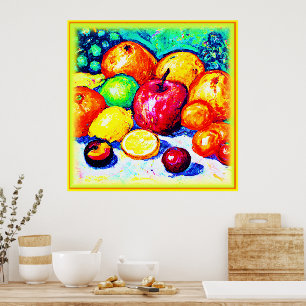 Juicy Delights Fruits. Bestel nu Poster