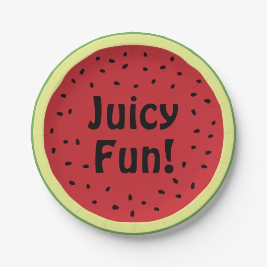 Juicy Fun Watermelon Paper Bord (Voorkant)
