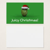 Juicy Kerstmis Visitekaartjes (Voorkant /achterkant)