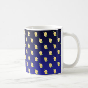 Juicy Lemon mok op Blue gradient