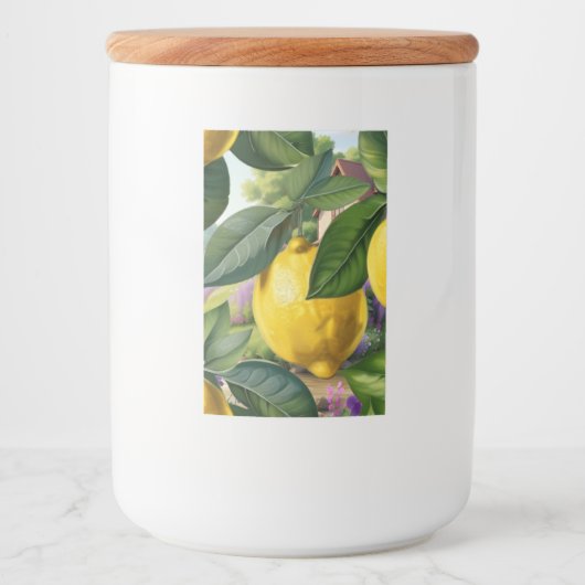 Juicy lemons voedselcontainer etiket (Voorkant)