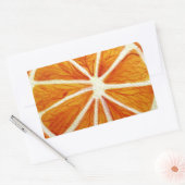 Juicy Oranje waterverf fruit pop Rechthoekige Sticker (Envelop)