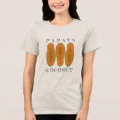 Juicy Papaya Coconut Tri-Blend Shirt (Voorkant)