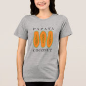 Juicy Papaya Coconut Tri-Blend Shirt (Voorkant)
