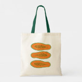 Juicy Papaya Poster Tote Bag (Achterkant)