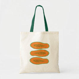 Juicy Papaya Poster Tote Bag