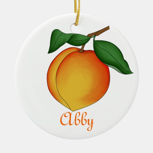 Juicy Peach Ornament (Voorkant)