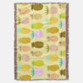 Juicy Pineapple Pattern Deken (Voorkant Verticaal)