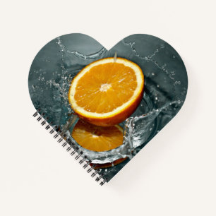 Juicy-positief sinaasappel voor vitamine stemming notitieboek