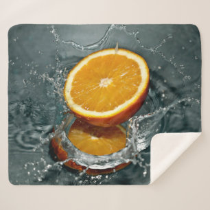 Juicy-positief sinaasappel voor vitamine stemming sherpa deken