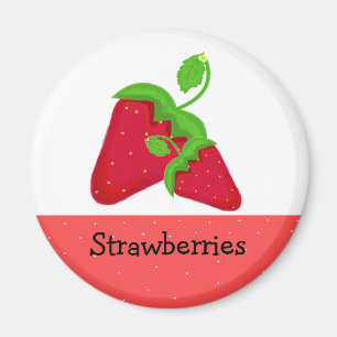Juicy Red aardbeien Magneet