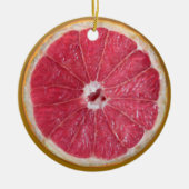 Juicy Red Grapefruit Keramisch Ornament (Voorkant)