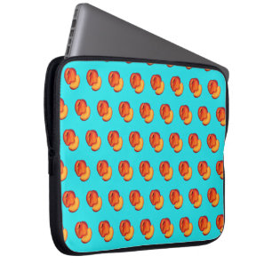 Juicy Ripe Summer Peach Georgia Peaches Fruit Laptop Sleeve