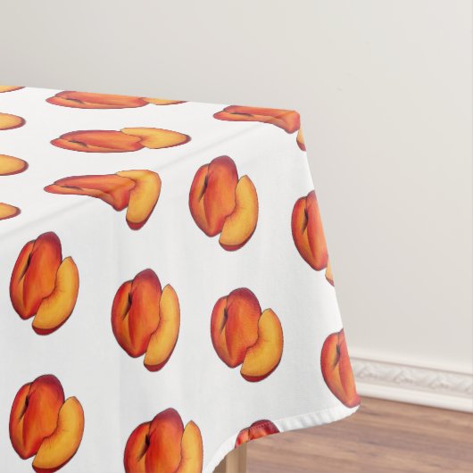 Juicy Ripe Summer Peach Georgia Peaches Fruit Tafelkleed (Voorbeeld)