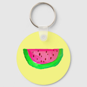 Juicy roze watermeloen sleutelhanger
