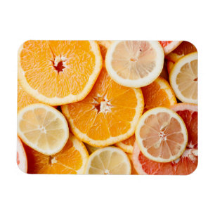 Juicy Sliced Citrus Fruits Magneet
