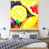 Juicy Stars en Fruity Skies. Bestel nu Canvas Afdruk (Insitu (Slaapkamer))