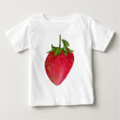 Juicy Strawberry fruit waterverf macro art (Voorkant)