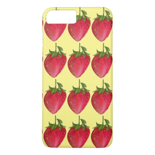 Juicy Strawberry fruit waterverf macro art Case-Mate iPhone Case (Achterkant)