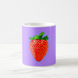 Juicy Strawberry in Pop Art Style Koffiemok