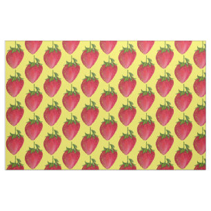 Juicy Strawberry pop waterverf Stof
