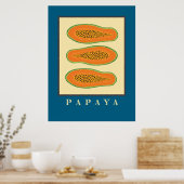 Juicy Trio Papaya Poster (Keuken)