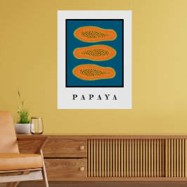 Juicy Trio Papaya Wit Poster