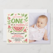 Juicy Watermelon 1er Birthday Invitation (Devant)