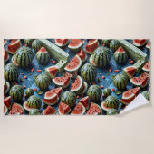 Juicy Watermelon Pattern Design 2 Strandlaken (Voorkant)