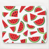 Juicy Watermelon Slices Fruit Pattern Muismat (Voorkant)