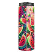 Juicy Watermelon Slices Summer Fun Thermosbeker (Achterkant)