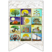 Juif 12 Tribe d'Israël Drapeaux banderoles (Deuxième drapeau)