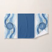 Juif Al Netilat Yadayim Blue Water (Serviette à main)