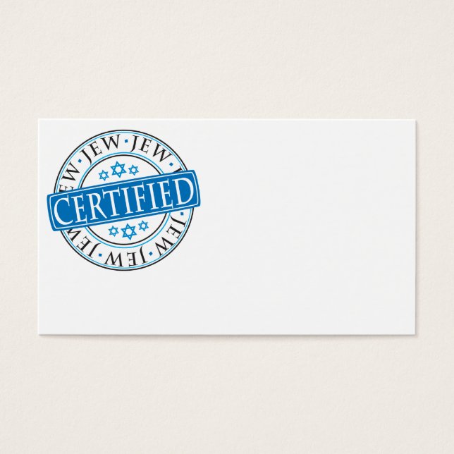 Juif certifié (Devant)
