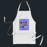 Juif Mommaleh Apron<br><div class="desc">Les mots disent "Mommaleh juif" et les belles étoiles juives sont le design central de l'tablier de ce chef cuisinier. Joyeux Channukka ! Achète celui-ci à ta mère !</div>