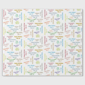 Juillet, 12 Anniversaire Cadeau Papier (Plat)