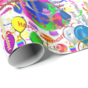 Juillet, 14 Anniversaire Cadeau Papier