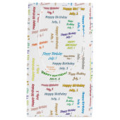 Juillet 1 Anniversaire Sac cadeau (Devant)