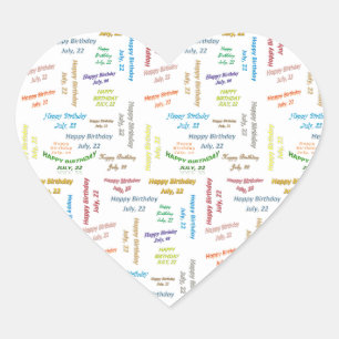 Juillet, 22 Anniversaire Sticker