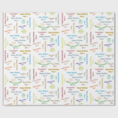 Juillet, 2 Anniversaire Papier Cadeau (Plat)