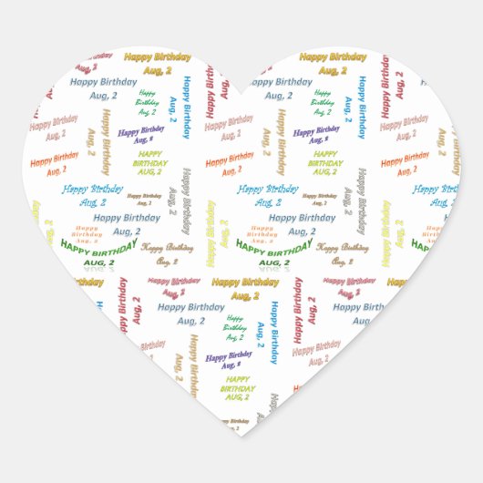 Juillet 2 Anniversaire Sticker (Devant)