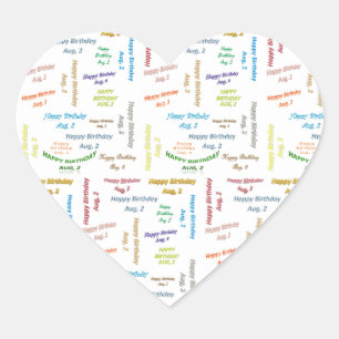 Juillet 2 Anniversaire Sticker