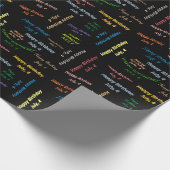 Juillet, 4 Anniversaire Papier cadeau d'enveloppem (Coin)