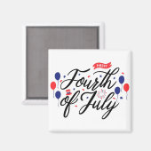 Juillet 4 Magnet (Recto/Verso)