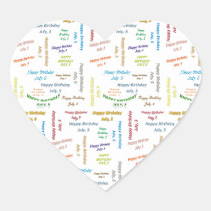 Juillet 5 Anniversaire Sticker